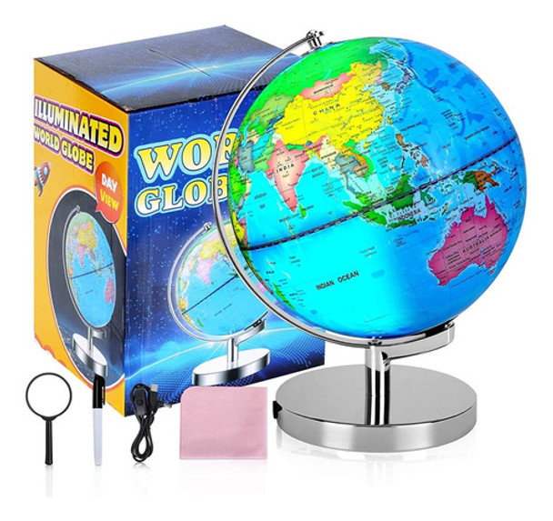 Globo Educativo Interactivo De 15 Cm Para Niños Y Adultos 0