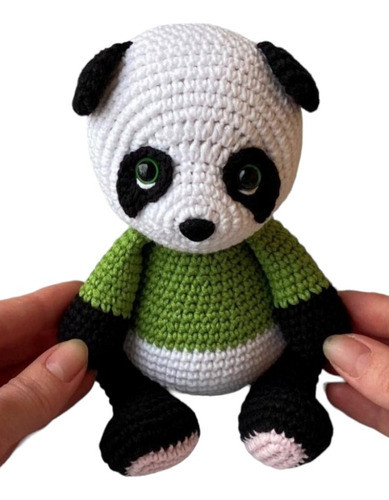 Patrón Para Tejer Oso Panda Amigurumis 0