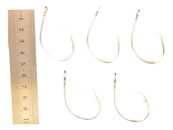 Lote 5 Piezas 47mm 5g Pesca Señuelos Jigs Ganchos Acero Inox 0