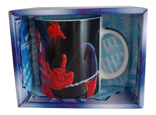 Taza Ceramica En Caja Spiderman Ts747 Cresko 0
