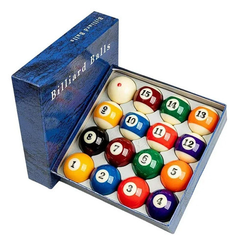 Juego De Bolas De Pool Medida Oficial 5.7 Cm Set De 16 Bolas 0