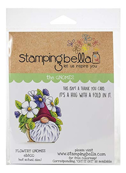 Estampando Bella Cling Stamps-flowery Gnome 0