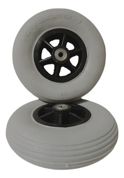Par Ruedas Delanteras Macizas 200x50 Repuesto Silla De Rueda 0