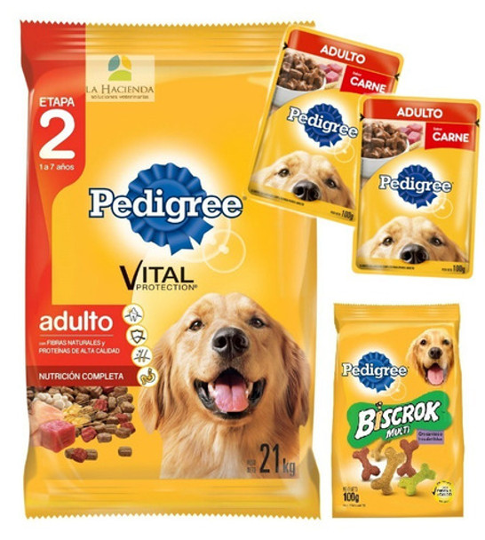 Pedigree Perro Adulto 21 Kg Con Snacks Y 2 Salsas 0