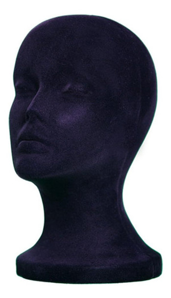 Cabeza De Maniquí De Espuma Negra Para Pelucas Y Accesorios 0