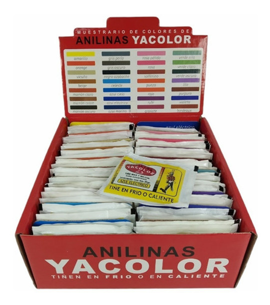 Anilina Ya Color X 30 Gr X 60 Unidades 28 Colores 0 Anilina Ya Color X 30 Gr X 60 Unidades 28 Colores 0
