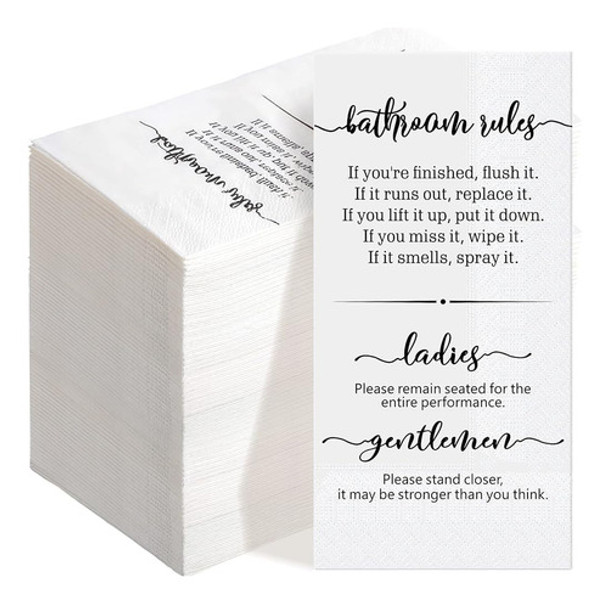 ~? Hotop 100 Pack Servilletas De Invitados Desechables Toall 0