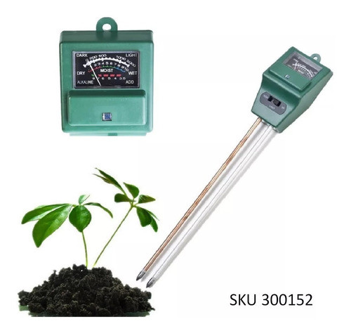 Medidor De Humedad Ph Y Luz Para   Plantas 0