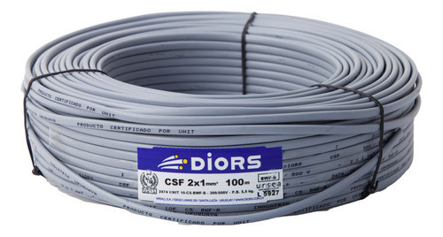 Cable Superplástico Gris - 2 X 2 0
