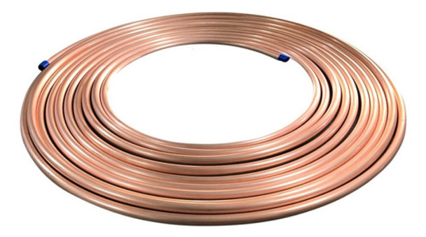 Caño Cobre Eluma Para Refrigeracion 1/4 Rollo 15m 0
