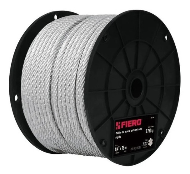 Rollo Linga Cable De Acero Fiero 3/32 75 Metros Lnf 0