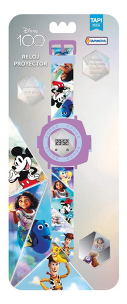 Reloj Proyector Disney Personajes Tapimovil - Premium 0