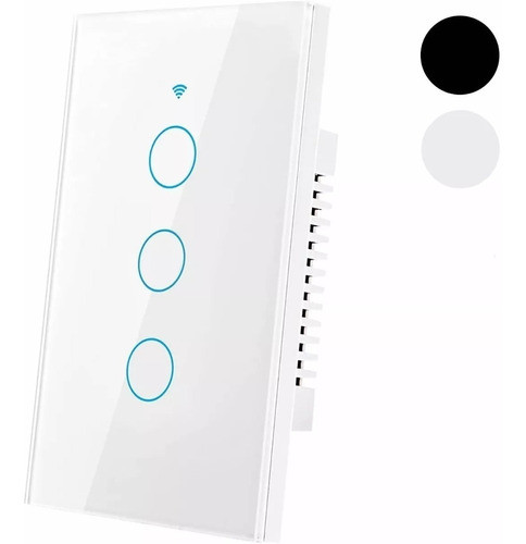 Interruptor Táctil Smart 1 Banda Wifi C/ Neutro 3 Mod Blanco 0