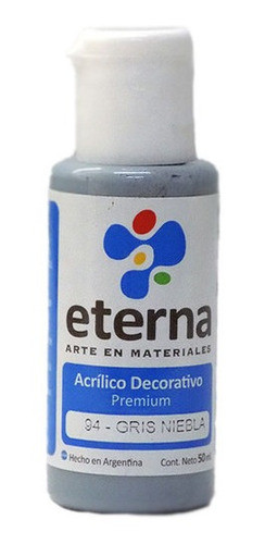 Eterna Acrilico Decorativo 50ml Gris Niebla 0