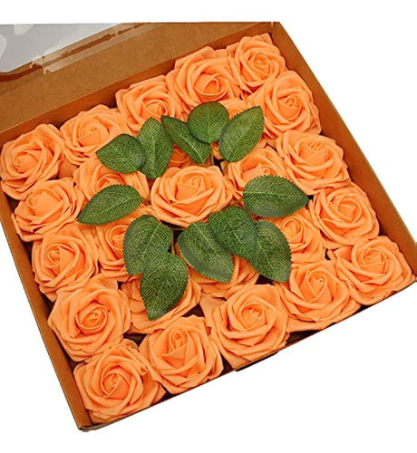 Flores Artificiales Rosas Falsas De Espuma De Apariencia Rea 0