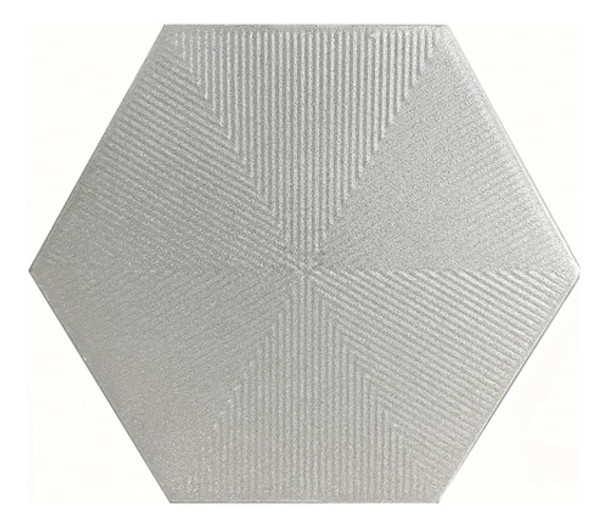 Cerámica Revestimiento Pared Hexagonal Gris Claro C/relieve 0 Cerámica Revestimiento Pared Hexagonal Gris Claro C/relieve 0