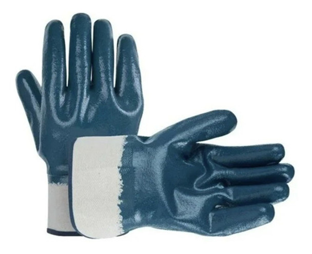 Guante Nitrilo Azul Puño Lona 0