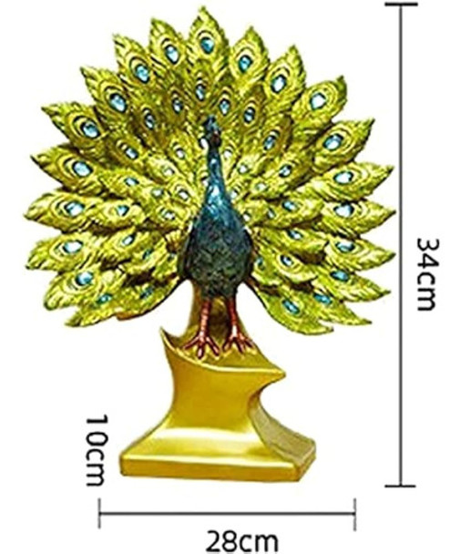 Joylern Pavo Real Estatuilla Escritorio Estatua Moderna Pavo 2 Joylern Pavo Real Estatuilla Escritorio Estatua Moderna Pavo 2