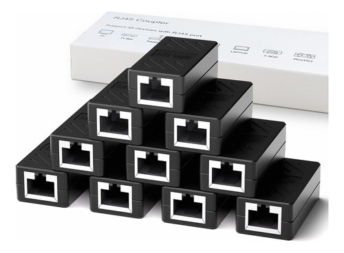 Dingsun Acoplador Rj45, Acoplador En Linea Play And Plag, Ac 0