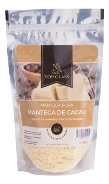 Manteca De Cacao 300 Gr Pura 100% - Top Class 0 Manteca De Cacao 300 Gr Pura 100% - Top Class 0