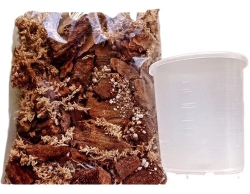 Sustrato Para Orquídeas + Maceta 0