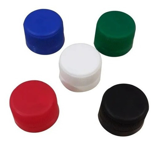 Tapas Plasticas Colores X 30 Unidades 0