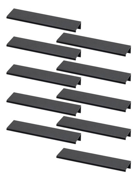 Puxador Slim Gaveta Armario Moveis Aluminio 64mm Tito 12 Pç 0