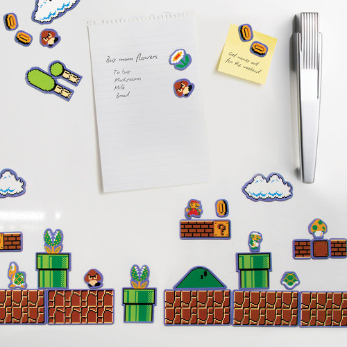 Imanes De Refrigerador Super Mario Bros. - Incluye 80 Caract 0