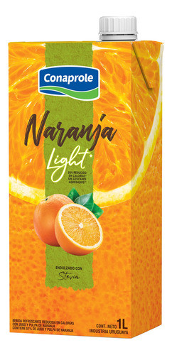 Jugo Light Naranja Con Pulpa Conaprole 1 L. 0