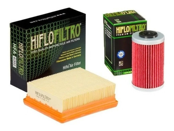 Kit Filtros Ktm Duke 200 390 Aire Aceite Hiflo Cta 0