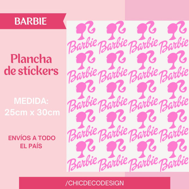Sticker Calcomanía Vinilo Barbie 0