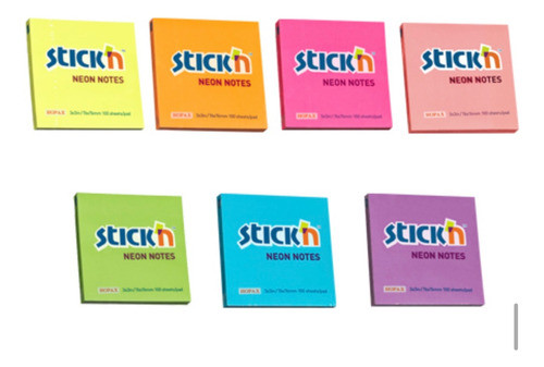 Block De Notas Adhesivas Stick`n 76x76 Flúo X4 0