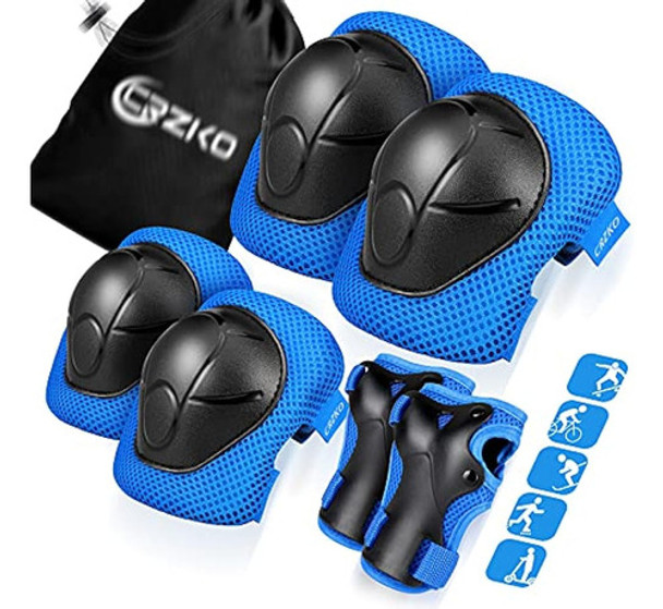 Juego De Rodilleras Y Coderas Para Niños, 6 En 1, Con Protec 0