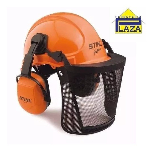Casco Stihl Con Protección Visual Y Auditiva Para Motosierra 0