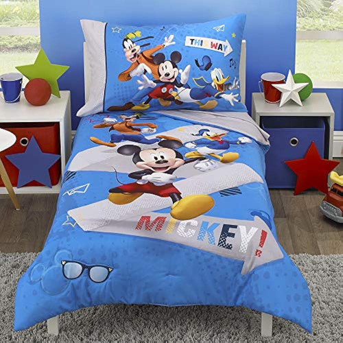 Juego De Ropa De Cama Para Niños Pequeños De Mickey Mouse - 0