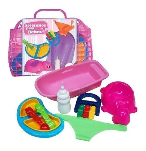 Juego De Accesorios De Bebe En Canasta Antex Casa Valente 0