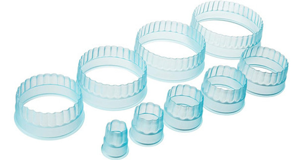 Cortador Redondo Borde Estriado En Tamaños Graduados 0