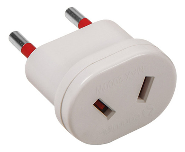 10 Ficha Adaptador Nema S/tierra Conatel Blanco 0