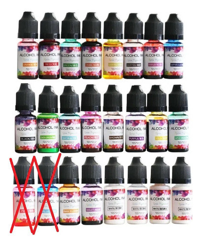 Pigmento Al Alcohol Resina Epoxi Por Unidad X1 Tinta 10ml 0