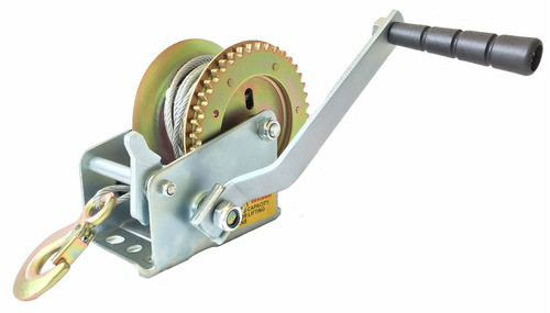 Malacate Manual Trailer 1600 Lbs - 727 Kg Con Cable 10 Mts + Gancho. Bull Winch® Original. 12 Años En Argentina. Distrib 0