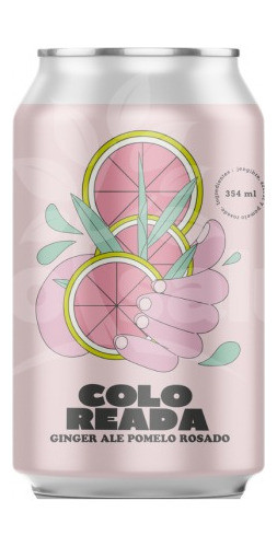 Ginger Ale Artesanal  Jengibre Pomelo Rosado 354ml Coloreada 0