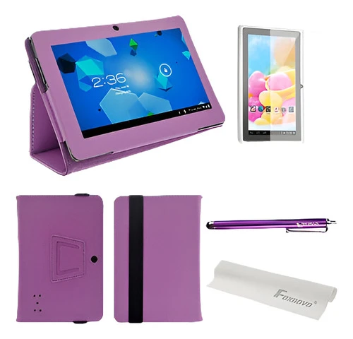 Conjunto De Pu Plegable Folio Funda Caso Flip 4 En 1 Para Q8 0