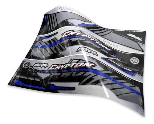 Calcos Yamaha New Crypton Modelo 2018 /plottergraf Adhesivos 0