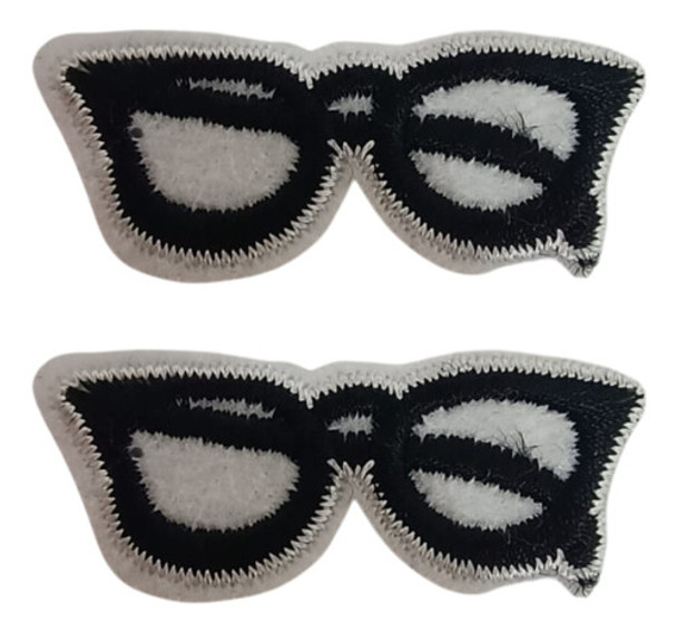 Aplique Lentes Gafas Parche Bordado Termoadhesivo Comic 0 Aplique Lentes Gafas Parche Bordado Termoadhesivo Comic 0