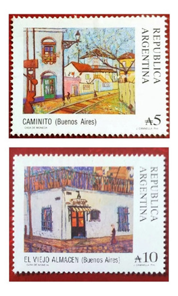 Argentina 1988 Estampillas Caminito Y El Viejo Almacén. Mint 0