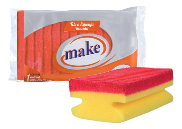 Esponja Rosada Para Sanitarios Make ( Pack X 36 Unidades ) 0