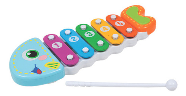 Xilofone Divertido P/ Crianças +18m - Abs/metal - 25x3x9cm 0