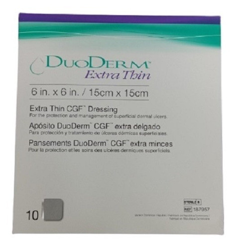 Parche Duoderm Extra Thin 15x15. Precio X Caja: 10 Apósitos 0