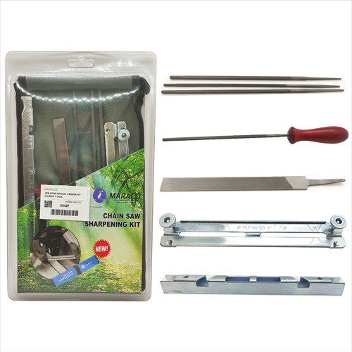 Afilador Manual Cadena Kit Con Limas Y Guia [02427] 0