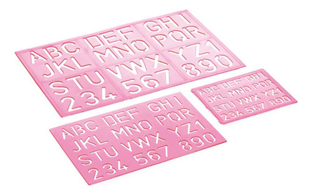 Kit Normógrafo Rosa Waleu 0